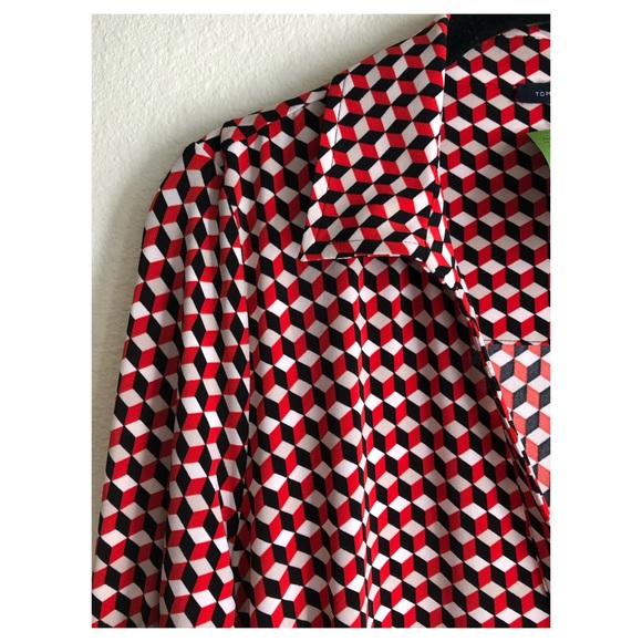 BRITISH!🇬🇧Tommy Hilfiger Red White Blue Drawstring Dress Size 10👗 - Picture 8 of 12